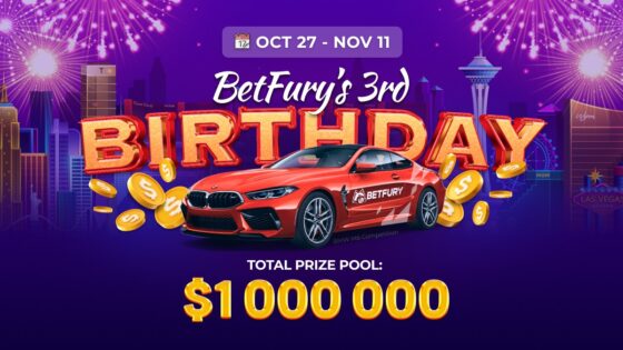 BetFury está de cumpleaños: sé parte del 3er aniversario del casino de bitcoin